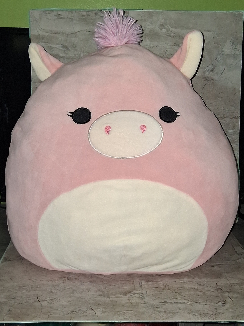 SQUISHMALLOWS 18" PEGASUS the Flying Pig Plush Pink Pillow